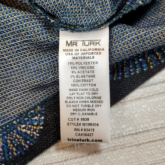 Mr. Turk Men's Multicolor StarBurst Fireworks Polo Shirt Medium Made In USA - Picture 5 of 8